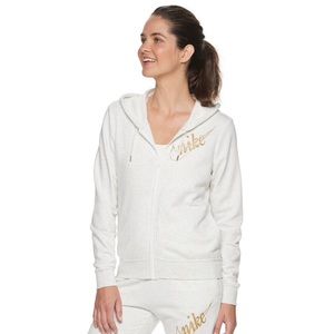 Nike Glitter Full Zip Hoodie Size XL